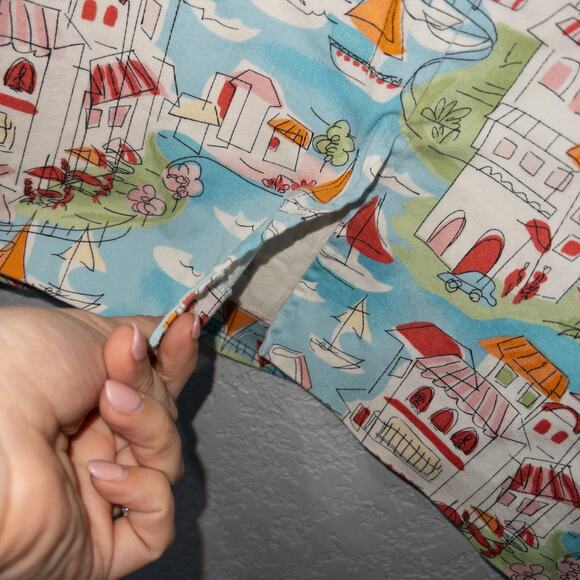 Talbots Blue Portrait Sailing Cotton Dress Size‎ 8 - Picture 6 of 7